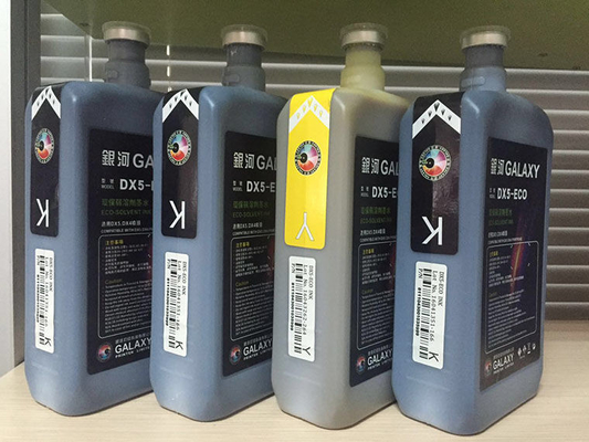 Low Smell Galaxy Eco Solvent Ink For Epson DX4 / DX5 / DX7 Printhead