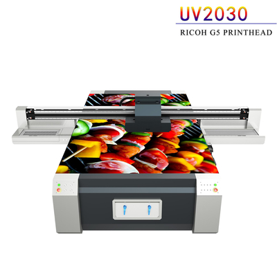 Multi Color UV Flatbed Printing Machine , Digital Flatbed UV Printer
